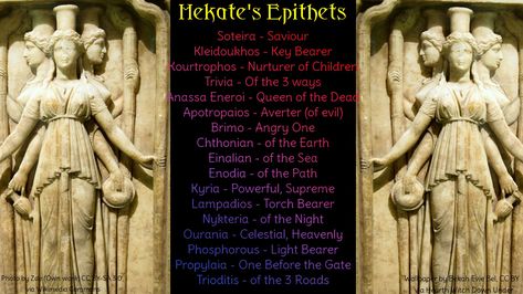 Hekate Epithets, Hearth Witch, Goddess Symbols, Types Of Magic, Divine Mother, Multiple Images, Wallpaper Pc, Desktop Wallpaper, Greek Statue