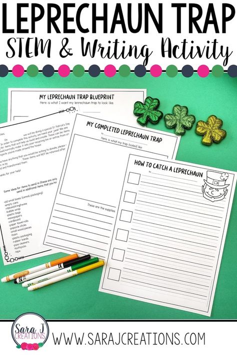 Check out this leprechaun trap making idea for kids. An easy to use project idea where students create a leprechaun trap out of recycled items and then write how to catch a leprechaun. Even includes a letter to parents to help gather supplies for building. So much St. Patrick's Day fun! Homeschool Adventures, Classroom Awards, Leprechaun Trap, St Patricks Day Crafts For Kids, Addition Games, Multiplication Games, Elementary School Classroom, Math Tasks, Math Manipulatives