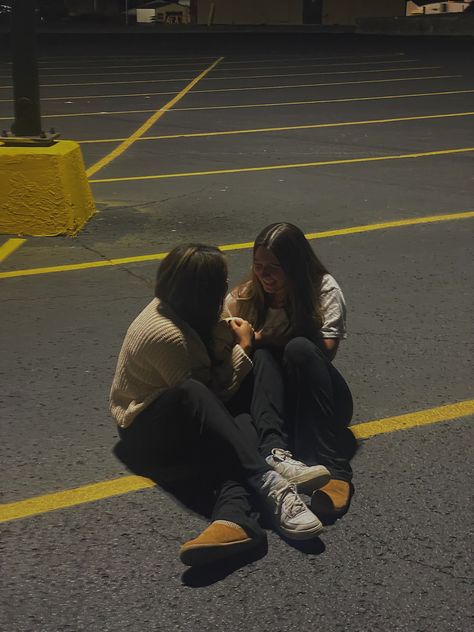 pose idea for best friends, parking lot pictures, pose ideas, two person poses Best Friends Parking Lot Pictures, Parking Lot Pictures, Two Person Poses, Duo Pics, Cute Birthday Pictures, Stars Align, People Poses, Pics Inspo, Pose Idea