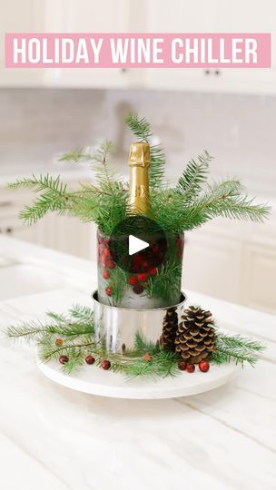 164K views · 827 shares | This DIY wine chiller ice mold from amazon is the perfect holiday hosting gadget for holiday parties, Christmas parties, & NYE parties ✨🎄 LINK IN BIO TO SHOP!!! #winelover #wine #holidaydecor #hosting #holidayparty #christmasparty #founditonamazon #christmasdecorideas | Brittany | Home Decor & Style | Sacha Distel · Oui, Oui, Oui, Oui Wine Chiller Ideas, Christmas Liquor, Xmas Brunch, Water Centerpieces, Christmas Morning Recipes, Starbucks Cake, Liquor Gifts, Thanksgiving Wine, Holiday Hosting