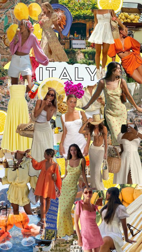 Italy, Italy mood, Italy aesthetic, Italy summer, Italy outfits, outfit, summer, summer outfit, dress, summer dress, lemon, lemon vibes, Italian Aesthetic Outfit, Italian Aesthetic Fashion, Dolce Vita Outfit, Summer Italy Outfits, Italy Aesthetic Outfit, Summer Europe Outfits, Summer Outfit Dress, Eurotrip Outfits, Italy Vacation Outfits