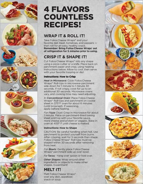 How to Folios | Cheese Folios Folio Cheese Wrap Recipes, Cheese Folio Wraps Recipes, Folios Cheese Wraps Recipes, Cheese Wrap Recipes, Cheese Wraps, Cheese Wrap, Keto Cheese, Deli Meat, Wrap Recipes