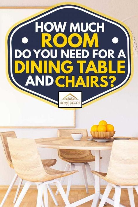 How Much Room Do You Need for a Dining Table and Chairs? No Dining Room, Dining Table And Chairs, Coastal Contemporary, Wallpaper Walls Decor, Contemporary Cottage, Living Room Windows, Decks And Porches, Bedroom Layouts, Laundry Room Design