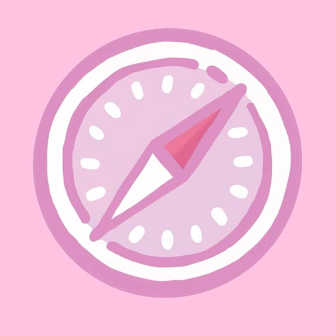 Cute Safari App Icon, Kirby Icon, Cute Pastel Background, Safari Icon, Kawaii App, Shortcut Icon, Mobile App Icon, Apple Icon, Iphone Home Screen Layout