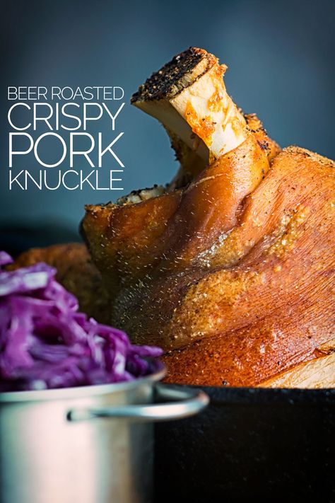 Pork Knuckle In Air Fryer, Pork Knuckle Recipe, German Pork Knuckle, Eisbein Recipe, Dubai Dinner, Pork Shanks, Sweet Pancake Recipe, Oktoberfest Menu, Shanks Recipe