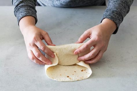 Fold A Burrito How To Wrap, How To Fold A Chimichanga, How To Fold Burrito Tortillas, How To Roll A Wrap Sandwich, How To Roll Burrito How To Wrap, Folding Burritos How To Wrap, How To Fold A Burrito Video, How To Roll A Burrito Tortilla, How To Fold A Wrap Sandwich