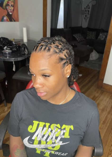 Vacation Styles For Locs, Winter Dreadlocks Styles, Styles For Short Locs No Retwist, Short Retwist Styles, Retwist And Style Locs, Locs Retwist Hairstyles For Women, Loc Styles For Work Black Women, Lox Retwist Styles, Flat Twist Locs Hairstyles