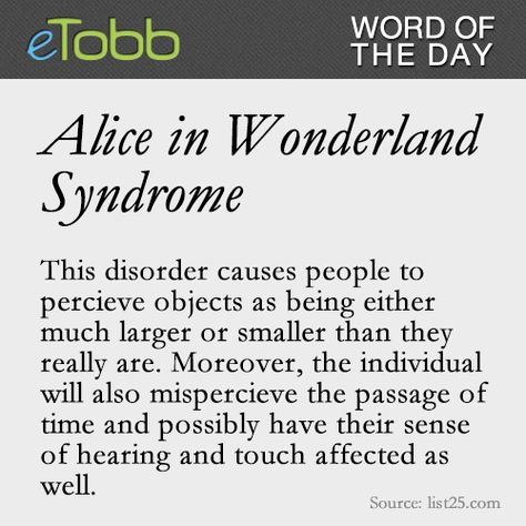 Alice In Wonderland Syndrome, Crps Awareness, Psychological Tips, Wonderland Tattoo, Chronic Migraines, Neurological Disorders, Mental Disorders, Year 3, Invisible Illness