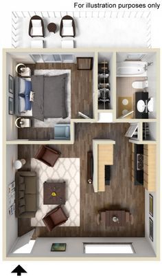 150 ideias de 0000 em 2022 | design de apartamento pequeno, layout de apartamento, design de casa Apartment Studio Layout, Apartment Layouts, Small Apartment Plans, Studio Apartment Floor Plans, Studio Layout, Kitchen Apartment, Apartment Floor, Sims Houses, Apartment Studio