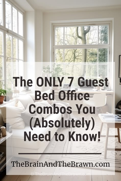 👉FREE Mini-Design Guide!👈🤗 Need the perfect classic modern office guest room combo? You’re 100% in the right place! We’re giving you the only 7 types of guest bedroom ideas you (actually) need to know about! #officeguestroom #guestbedroom #officeguestbedroomcombo #ideas #designinspo #small #homeinterior 10x10 Guest Bedroom, B And B Guest Rooms, Box Room Guest Bedroom Ideas, Home Office Guest Room Combo Layout Decorating Ideas, Small Guest Bedroom With Desk, Family Guest Room, Small Guest Bedroom Decor Ideas, Gaming Room Guest Room Combo, Sofa Beds For Small Spaces Guest Rooms