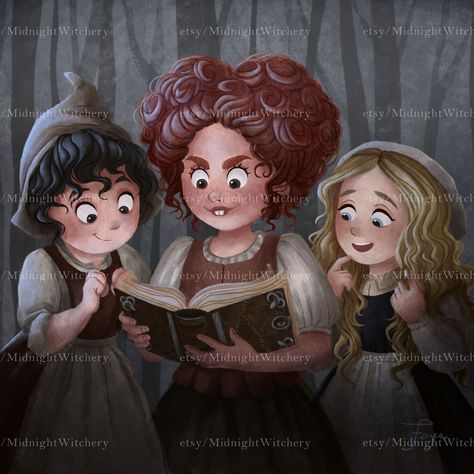 Hocus Pocus Art Drawing, Villains Wallpaper, Hocus Pocus Art, Hermanas Sanderson, Hocus Pocus Decorations, Hocus Pocus Witches, Hocus Pocus 2, Best Halloween Movies, Sanderson Sisters Hocus Pocus