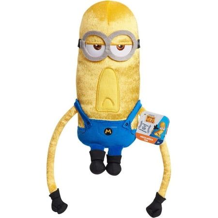 Experience the ultra-squashable, tactile satisfaction of the Illumination Minions Despicable Me 4 Squooshy Plush Mega Tim. Kids will love the sensations of squeezing, squishing, and cuddling a super-soft plushie. This lovable Mega Minions features super soft fabrics, embroidered facial details, and is filled with squeezable beans. In addition, Mega Tim features stretchy arms. Sized at 9-inches tall, this mischievous Minion makes a fantastic fidget toy for little ones with busy hands. For maximum fun, add the whole gang of 5 Squooshy Plush Mega Minions. Each features a different fidget mechanism: Mega Dave (slow foam), Mega Gus (air bladder), Mega Tim (beans and stretchy arms), Mega Jerry (crinkle pellets and beans), and Mega Mel (sand). These Mega Minions characters make wonderful birthday Minions Characters, Minion Toys, Minion Dave, Minion Toy, Minion Characters, Sonic Birthday, Toddler Boy Gifts, Minions Despicable Me, Minion Birthday