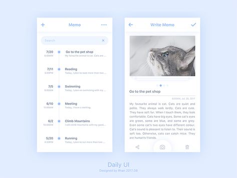 Memo Design, Memo App, Memo Writing, Memo Pad, App Ui, Interface Design, Pet Shop, Ui Design, App Design