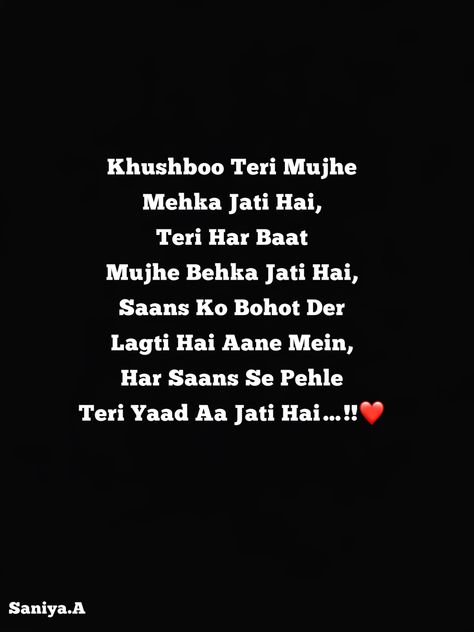 Shayeri Mohabbat Hindi, Sharyai Love, Shayari Missing Someone, Shayeri Mohabbat Romantic, Sayri Lover Hindi, Flirty Shayari For Him, Mohabbat Shayari Romantic, Short Romantic Quotes, Good Times Quotes