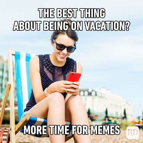 40 Funny Vacation Memes That Are Way Too Accurate | Reader's Digest Packing Funny Quotes, Back To Work After Vacation, Memes About Memes, Vacation Quotes Funny, Beach Memes, Vacation Meme, Funny Vacation, Time Meme, Longest Day Of The Year