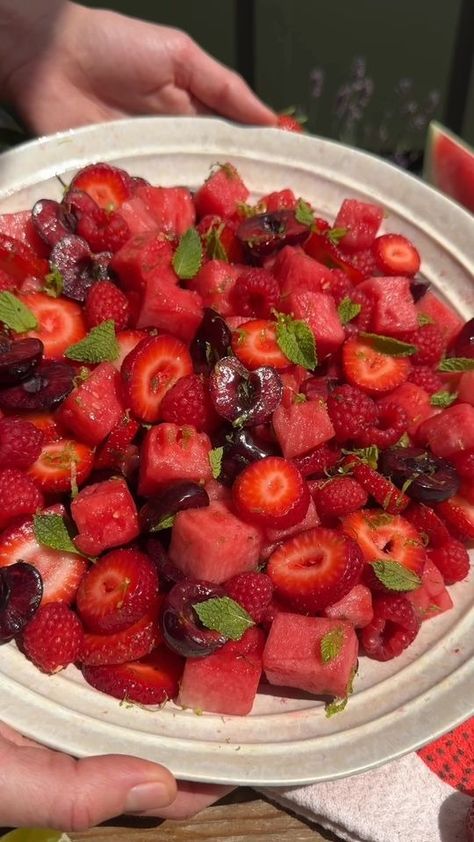 (3) Facebook Fruit Salad With Watermelon, Watermelon Fruit Salad, Freezer Pops, Summer Fruit Salad, Bbq Party Food, Homemade Limoncello, Italian Liqueur, Summer Food Party, Summer Salads With Fruit