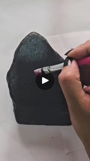 107K views · 2.8K reactions | One Stroke Rose Painting on Rock 🌹
 #facebookreel | Little Rocks | Hey Joon · Spring Flower Painted Rock Flower Garden, Botanical Rock Painting, Roses In Acrylic Paint, Stone Roses Paint Splatter, Roscoe The Painted Rock Snake, Painted Garden Rocks, Foam Clay, Garden Rocks, Rock Painting Tutorial