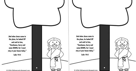 Zacchaeus_B&W.pdf Zacchaeus Craft, March Preschool, Sunday School Projects, Children Church, Children's Church Crafts, Resurrection Day, Bible Story Crafts, Preschool Bible, Sunday School Crafts For Kids