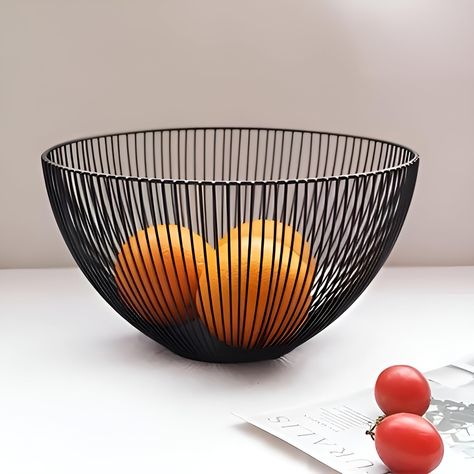 PRICES MAY VARY. Countertop fruit bowl is a new addition to your kitchen for fruits and vegetables.10 inches wide open design, also can storage snacks, caddy, breads, k cup, eggs in style. Metal Fruit Bowl is made of premium curved wire with sturdy black coating, sleek and attractive. Easy to clean and anti-rust. Fruit bowl for kitchen counter is sturdy than plastic or ceramic fruit bowl. This wire basket allows air to flow around which helps fruit and vegetable to last longer. Large fruit basket is suitable for kitchen, home, office, outdoor, picnic, garden use. Black fruit bowl as a kitchen essentials, great for housewarming, party, birthday, halloween, christmas, holiday gift. Looking for a unique, modern and practical metal fruit bowl? GWEOBZ wire basket for modern kitchen is made of p Counter Fruit Bowl, Cute Fruit Bowl, Kitchen Fruit Bowl, Picnic Garden, Wooden Fruit Bowl, Large Fruit Bowl, Black Fruit, Ceramic Fruit Bowl, Bowl Holder