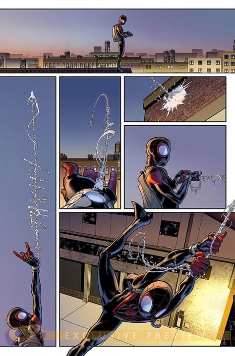 COMICS: Miles Morales Finally Gets Web-Shooters In ULTIMATE COMICS SPIDER-MAN #14 Miles Morales Web Shooter, Miles Morals, Web Fluid, Vision Comic, Spider Miles, Spectacular Spiderman, David Marquez, Web Shooters, Spiderman Comic Books