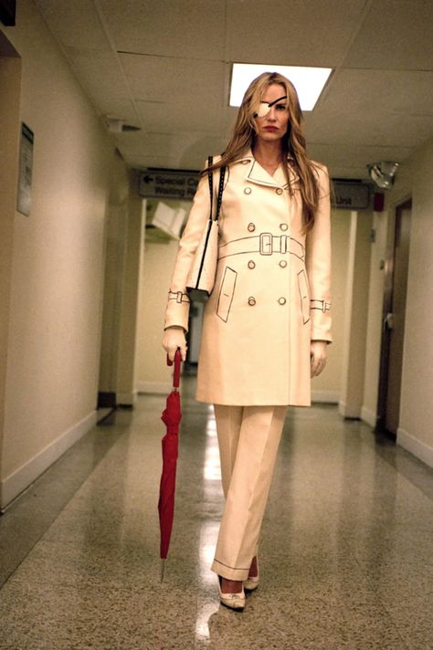 Why the ‘Kill Bill’ Costumes Still Hit, 20 Years Later | Vogue Kill Bill Costume, Elle Driver, Kill Bill Movie, Kill Bill Vol 1, Daryl Hannah, Villain Costumes, Female Villains, Glenn Close, Lacey Chabert