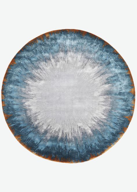 Rothko Cerulean - Riviere Rugs Rothko Paintings, Texture Carpet, Luxury Area Rugs, Carpet Designs, Rug Inspiration, Baccarat Crystal, Interior Wall Design, Silver Area Rug, Carpet Design