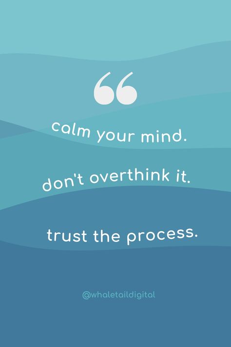 A motivational quote for overthinkers ✨Because it's common for business owners to let overthinking stall or disrupt launches �😅 Try to simply trust the process and focus on what's essential. If needed, seek professional assistance for specific tasks but don't get bogged down in the little tiny details. Don’t Overthink It, Dont Overthink It Wallpaper, Don't Overthink Quotes, Overthink Quotes, Don't Overthink It, Don't Overthink, Life Quotes Wallpaper, Calm Your Mind, Trust The Process