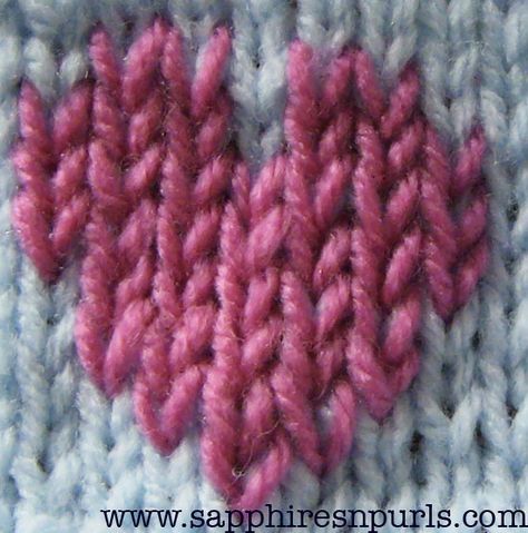 Duplicate Stitch is a super easy way to embellish and add color to your knitting. All you need is a yarn/tapestry needle, and a... Embroidery Over Knitting, Embroidery On Knitted Items, Knit Embellishments, Embroidery On Knitting, Knitting Lessons, Duplicate Stitch, Yarn Tapestry, Bobble Crochet, Knitting Patterns Free Blanket