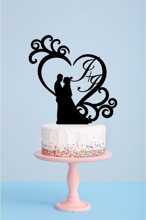 Wedding Cake Topper Printable, Wedding Cake Topper Ideas, Cake Topper Wedding, Anime Cake Topper Wedding, Diy Wedding Cake Topper, Modern Wedding Cake Toppers, Rockabilly Wedding Cake Topper, Laser Cut Wedding Cake Topper, Family Wedding Cake Toppers