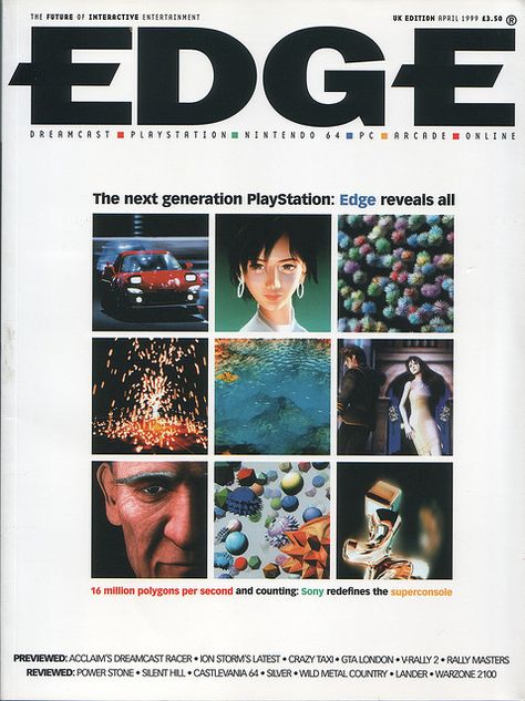 Old Video Game Magazine, 90s Arcade, Y2k Tech, 2000s Design, Y2k 3d, Edge Magazine, Hip Hop Images, Game Expo, Game Magazine