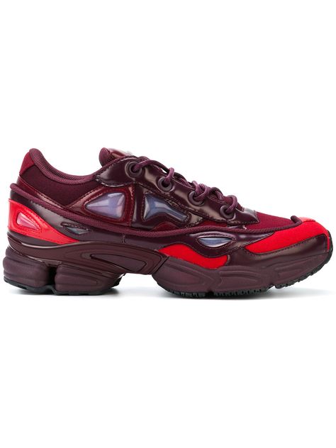 ADIDAS BY RAF SIMONS . #adidasbyrafsimons #shoes # Raf Simons Sneakers, Burgundy Sneakers, Raf Simons Adidas, Urban Shoes, Red Trainers, Adidas Trainers, Red Sneakers, Raf Simons, Adidas X