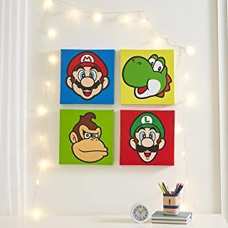 Frozen Themed Bedroom, Nintendo Collection, Mario Room, Super Mario Bros Birthday Party, Pokemon Painting, Mario Bros Birthday, Superhero Room, Painting Canvases, Canvas Painting Designs