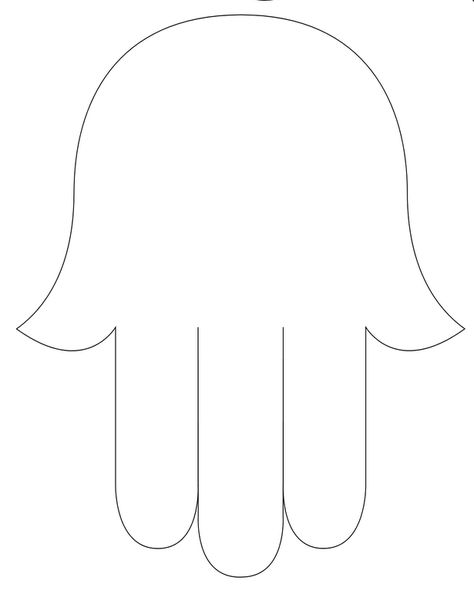 Hamsa Template, Simple Hamsa Design, Hamza Hand, Hamsa Hand Art, Hand Outline, Hamsa Art, Hamsa Design, Hamsa Tattoo, Hand Lines