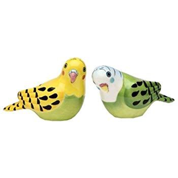 AmazonSmile: Appletree 2-1/8-Inch Ceramic Yellow and Green Parakeet Salt and Pepper: Salt And Pepper Shaker Sets: Kitchen & Dining Yellow Parakeet, Green Parakeet, Parakeet Bird, Salt N Pepper, Salt And Pepper Grinders, Salt Shaker, Salt And Pepper Set, Yellow And Green, Salt And Pepper Shaker