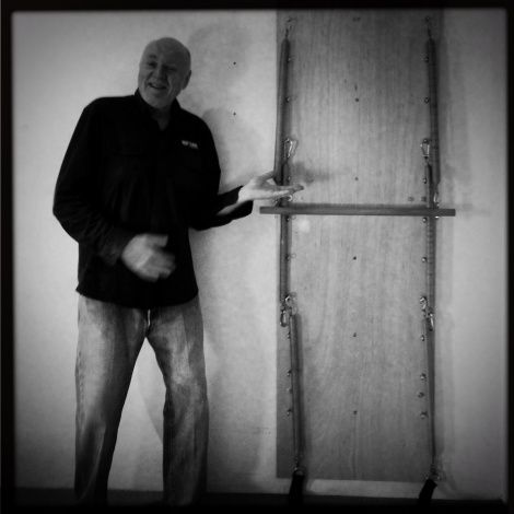 My client, buddy and woodworking mentor, Rick showing off the first of our next gen Springboards mounted in the studio. Pilates Springboard, Home Gym Ideas Small, Spring Board, Pilates Workout Plan, Pilates Reformer Exercises, Pilates At Home, Pilates Equipment, Workout Space, Spring Boards