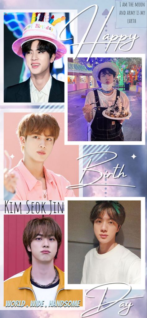 Happy Birthday to You #kimseokjinbts #kimseokjin #bts #jinbirthday #btsaesthetic #btsedits Kim Seokjin Birthday Pic, Kim Seokjin Birthday, Jin Birthday, Jin Happy, Kim Seok Jin, Jin Photo, Birth Day, Bts Birthdays, Happy Birthday Pictures