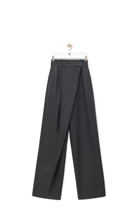 Loewe Trousers, Wrap Trousers, Fantasy Gowns, Airport Fashion, Shorts For Women, Airport Style, Long Length, High Waist, Online Store