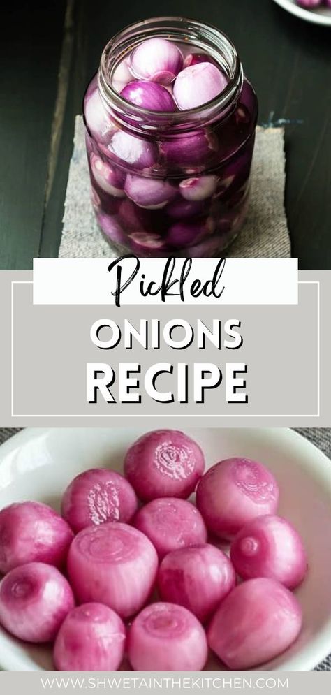 Pickled Onions Recipe, Pickle Onions Recipe, Quick Pickled Onions, Sandwiches Wraps, Quick Pickled, Pearl Onions, Green Chutney, Sour Taste, Onion Recipes