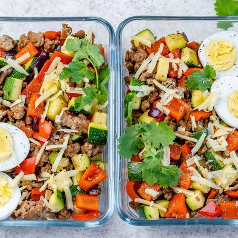 Turkey Breakfast Meal Prep, Clean Food Crush Meal Prep, Clean Food Crush Recipes Breakfast Meals, Cut Meals, Cfc Recipes, Simple Meal Prep, Diet Meal Plan For Beginners, Bowl Meals, Clean Meals