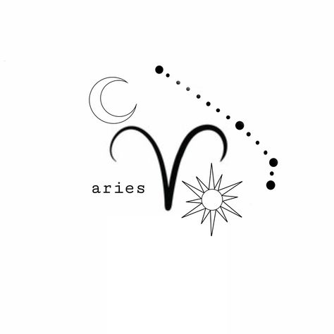 Aries Vibes Aesthetic Wallpaper, Aries Sun Tattoo, Aries Line Art, Aries Symbol Art, Aries Tattoo Minimalist, Aries Vibes, Aries Logo, Beautiful Spine Tattoos, Chest Tattoo Stencils