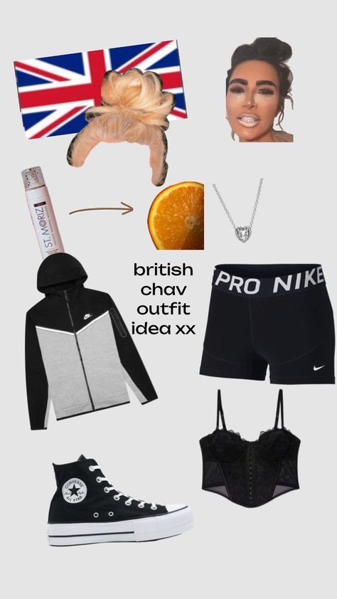 British chav xx British Chav, Tanning Mousse, Nike Outfits, Converse All Star, All Star, Converse, Nike, Stars