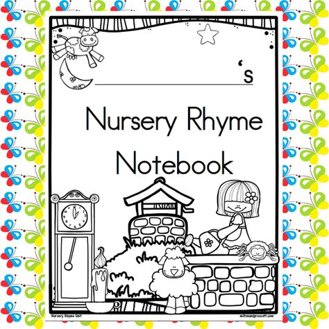 36 Nursery Rhymes to carry your Nursery Rhyme unit through the school year! Nursery Rhymes Book Cover, Nursery Rhymes For Kindergarten, Nursery Rhyme Coloring Pages Free, Kindergarten Nursery Rhymes, Free Nursery Rhymes Printables, Ckla Kindergarten Nursery Rhymes, Roses Are Red Nursery Rhyme Activities, Nursery Rhyme Anchor Chart, Old King Cole Nursery Rhyme Activities