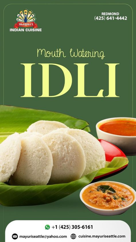 #cuisine #meals #southindian #idli Mural Design, Album Design, Food Menu, Hamburger Bun, Mouth Watering, Rice, Mural, Bread, Cafe