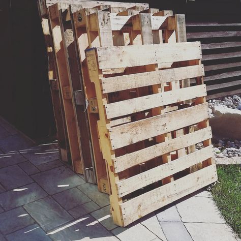 Easy Upcycled Temporary DIY Pallet Fence by Sheri Pavlovic Remove Jar Labels, Temporary Fence, Easy Fence, Mother Daughter Projects, Pallet Fence, Vase Holder, Shipping Pallets, Fire Pit Cover, Diy Fence