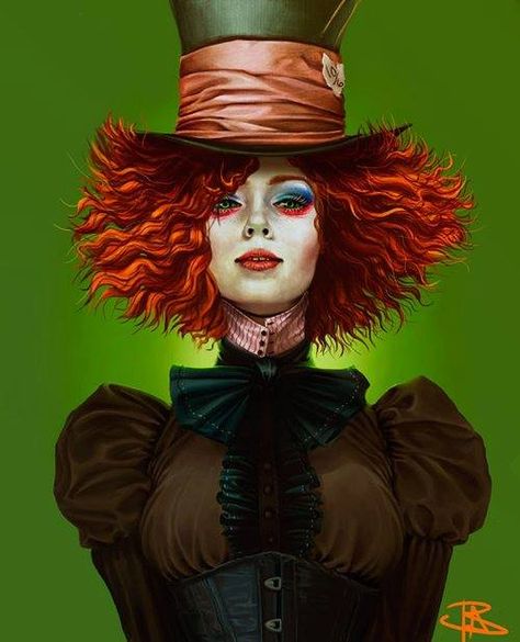 Mad Hatter Art Female Mad Hatter, Halloweenský Makeup, Mad Hatter Costume, Lilo Stitch, Through The Looking Glass, Zootopia, Tarzan, Disney And Dreamworks, Mad Hatter