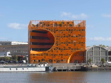 Gallery of The Orange Cube / Jakob + Macfarlane Architects - 23 Orange Architecture, Lyon City, Colour Architecture, Kengo Kuma, Lyon France, World Trade Center, City Break, Urban Planning, Architecture Model