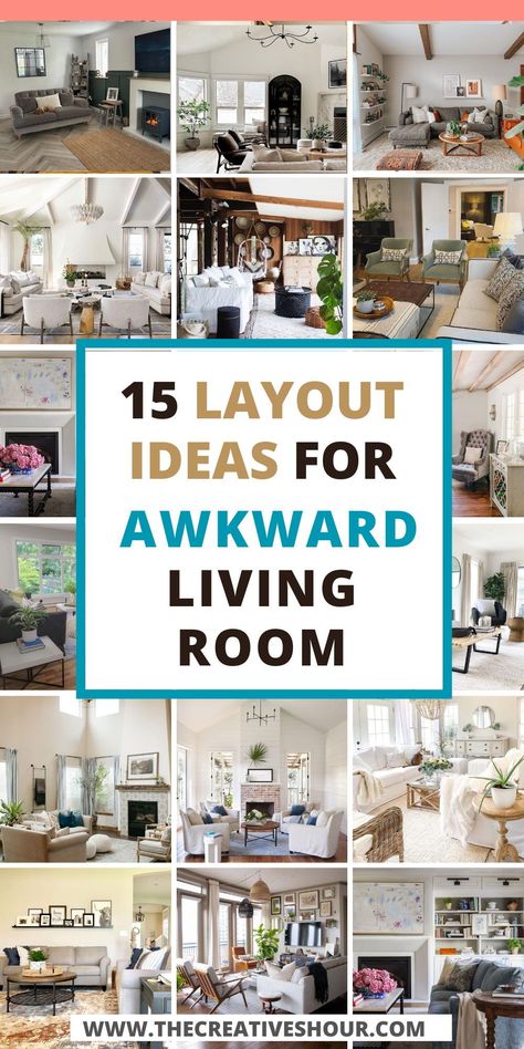 Tired of struggling with an awkward living room layout? Dive into our expert tips and tricks to create a well-balanced and inviting space. From optimizing your kitchen and dining setup to arranging your couch, sectional, and TV, this guide has you covered. Embrace the challenge and turn your awkward living room into a design triumph! Ways To Arrange Living Room, How To Arrange Living Room, 3 Wall Living Room Layout Furniture Arrangement, Rearranging Living Room Ideas Layout, Long Rectangle Living Room Layout With Fireplace, Living Room And Family Room Side By Side, Layout For Long Narrow Living Room, Odd Shaped Living Room Layout Ideas, Front To Back Living Room Layout