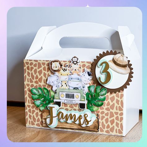 Safari Favor Boxes, Safari Theme Birthday Party, Birthday Party Box, Favor Boxes Birthday, Birthday Party Packs, Party Topper, Birthday Goals, Safari Theme Birthday, Safari Theme Party