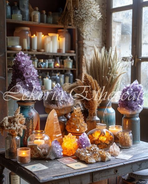 Botanical boho Crystal oasis 3/3 🪷🤎🕊️ Which room do you choose? ———————————— Follow @lekeria_ethereal for more ———————————— #spa #aiart #girly #girlyaesthetic #aesthetic #boho #bohoaesthetic #crystal #crystalshop #spiritual #healing #healingjourney #healingcrystals #healingimages Boho Crystal Aesthetic Room, Boho Crystal Aesthetic, Crystal Store Display Ideas, Crystal Table Display, Crystal Shop Interior, Crystal Shop Aesthetic, Crystal Shops, Healing Images, Action Board