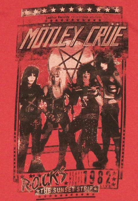 Motley Crue Poster Vintage, Mötley Crüe Poster, Motley Crue Poster, Motley Crue Nikki Sixx, 80s Metal, Goth Bands, Motley Crüe, Vintage Concert Posters, Rock Band Posters